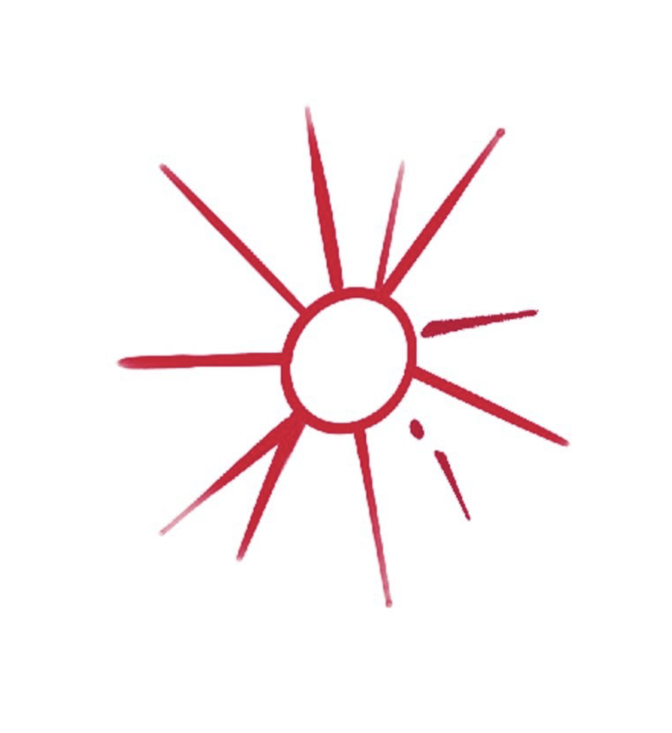 Red Starburst Design